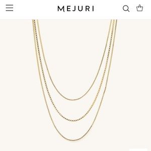 *NEW* Mejuri Three Layer Gold Necklace